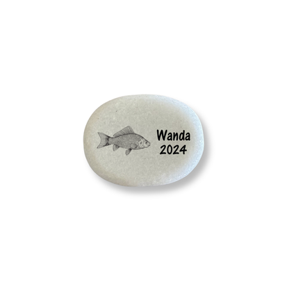 Fish Memorial Stone - Personalized Pet Sympathy Gift | Memorial Keepsake
