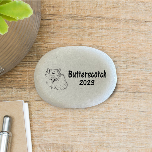 Hamster Memorial Stone – Personalized Keepsake | Custom Memorial Gift
