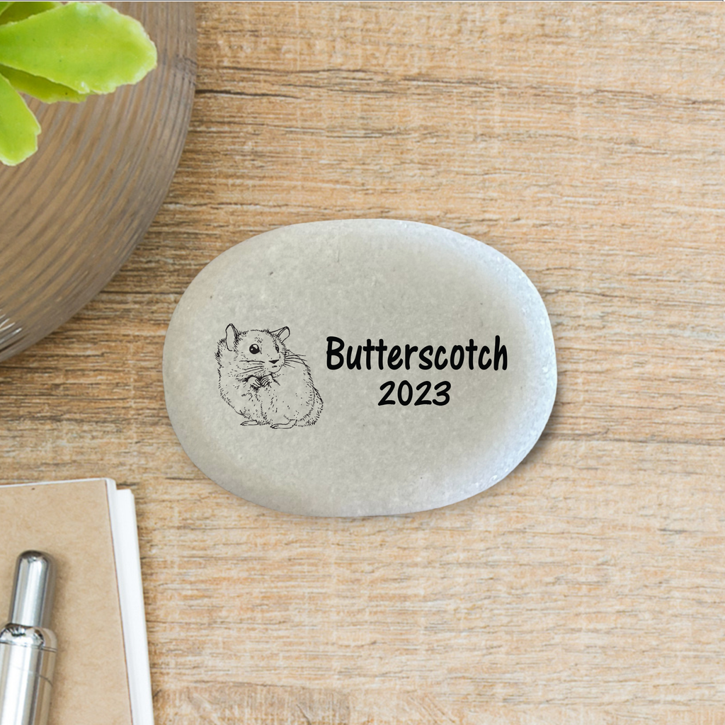 Hamster Memorial Stone – Personalized Keepsake | Custom Memorial Gift
