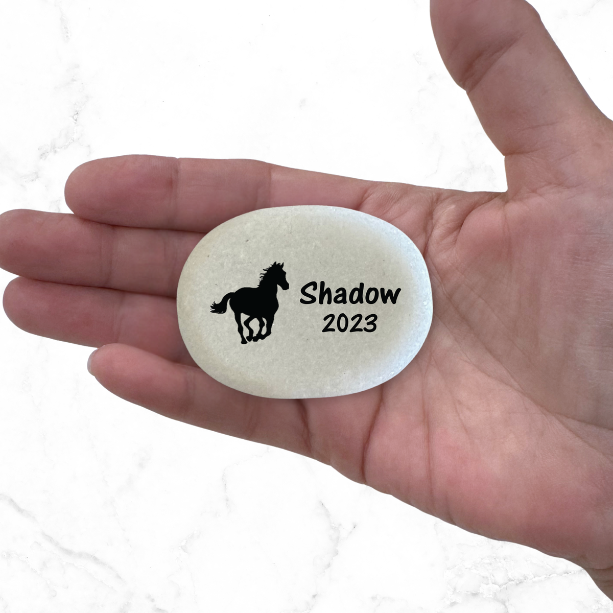 Horse Memorial Stone - Personalized Custom Keepsake For Pet Loss Remembrance