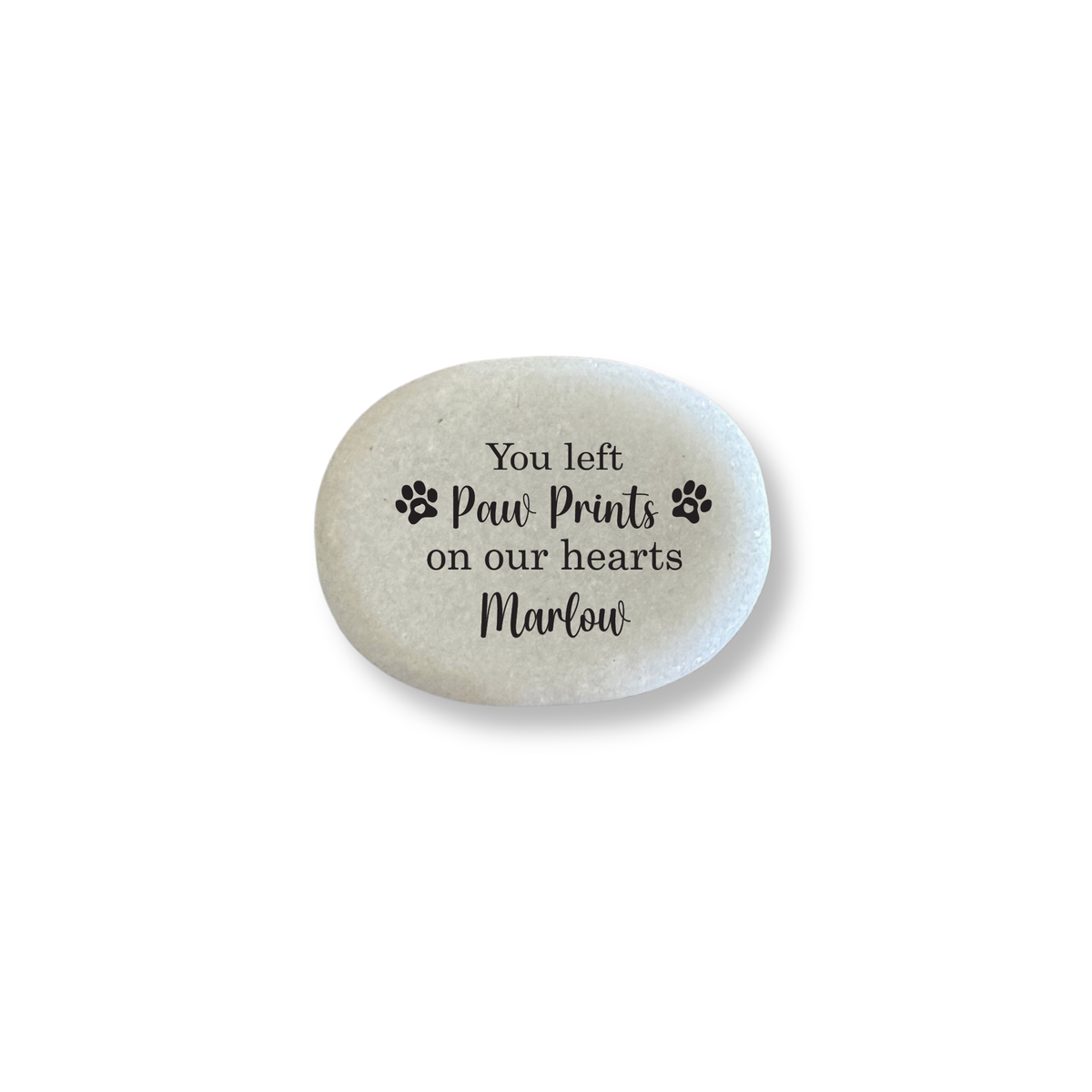 Dog Memorial Stone - Personalized Pet Memorial Stone | Paw Print Keepsake