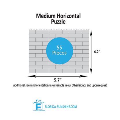 Custom Brick Puzzle - Personalized Photo Keepsake Gift With Interlocking Blocks