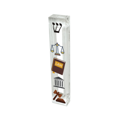 Lawyer Mezuzah Case – Acrylic Attorney Mezuzah for Legal Office Decor
