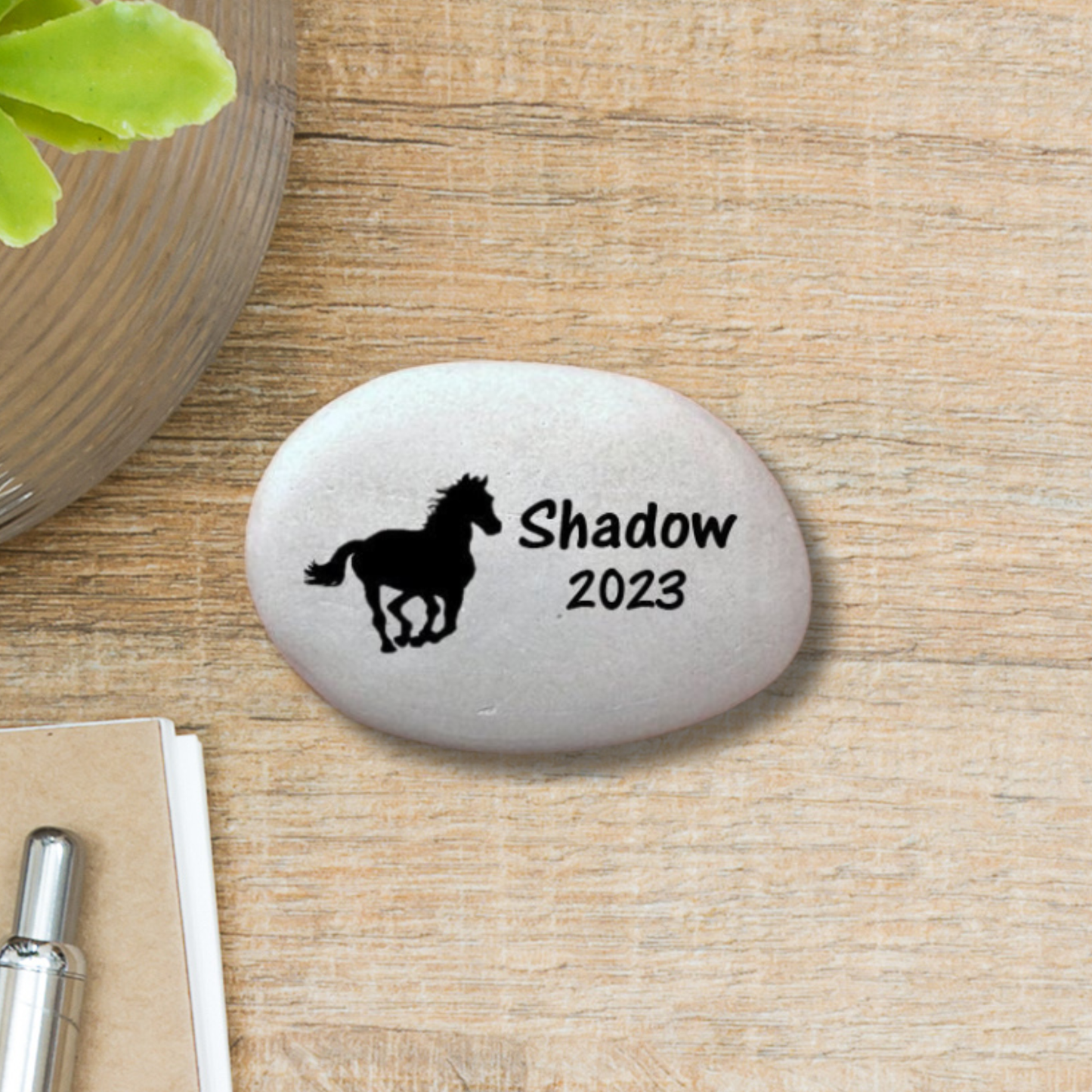 Horse Memorial Stone - Personalized Custom Keepsake For Pet Loss Remembrance