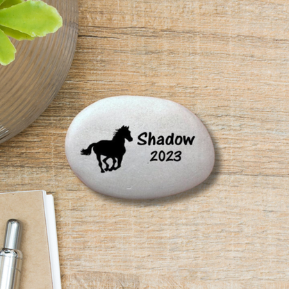 Horse Memorial Stone - Personalized Custom Keepsake For Pet Loss Remembrance