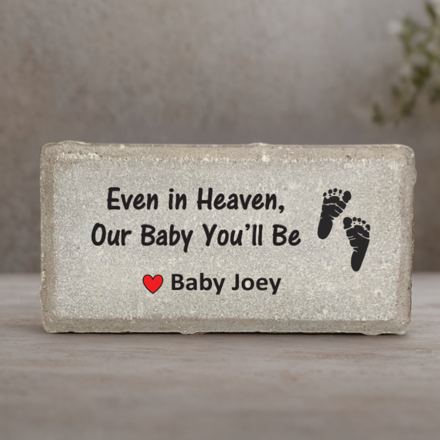 Baby Memorial Stone - Personalized Custom Baby Keepsake | Sympathy Gift