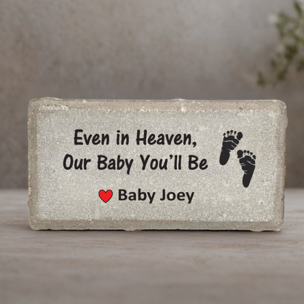 Baby Memorial Stone - Personalized Custom Baby Keepsake | Sympathy Gift