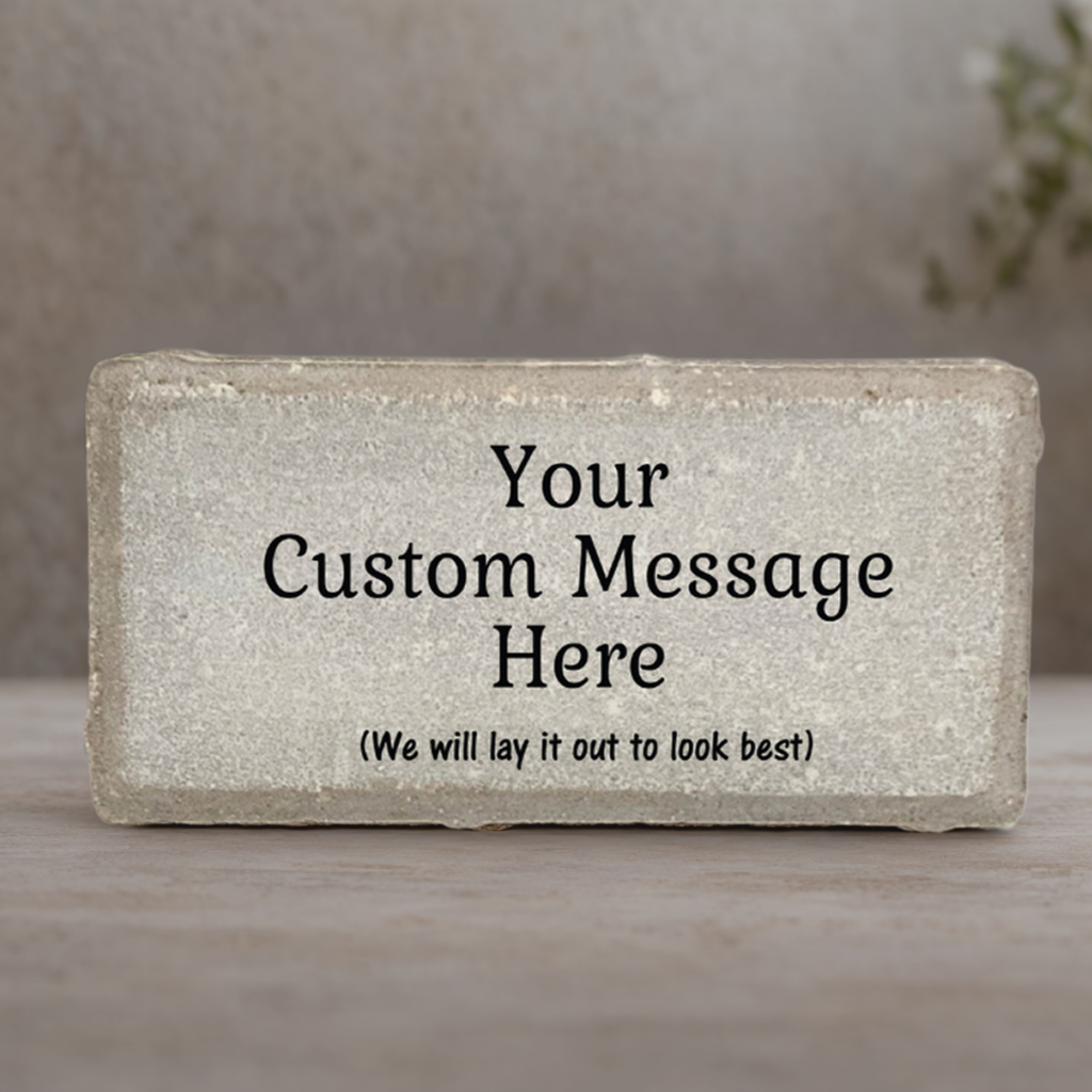 Personalized Memorial Stone – Custom Message On Marble Or Concrete Plaque