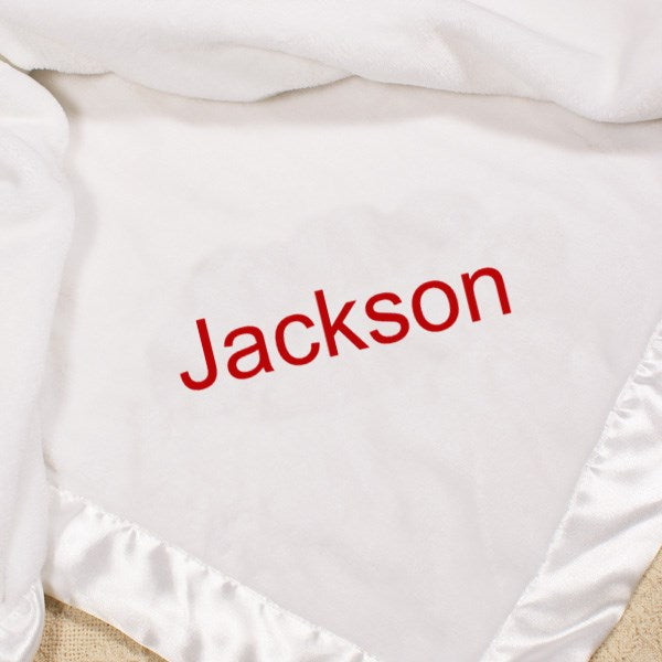 Personalized Baby Blanket – Soft Baby Fleece Blanket with Custom Name Embroidery