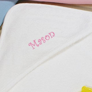 Personalized Baby Towel – Custom Baby Hooded Towel 34"x34" Soft Cotton Gift