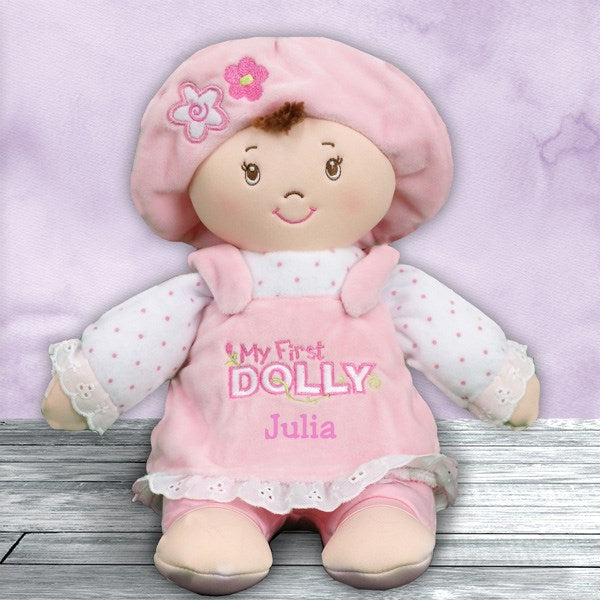 Personalized Baby Doll - Custom Embroidered First Birthday Keepsake Toy 12
