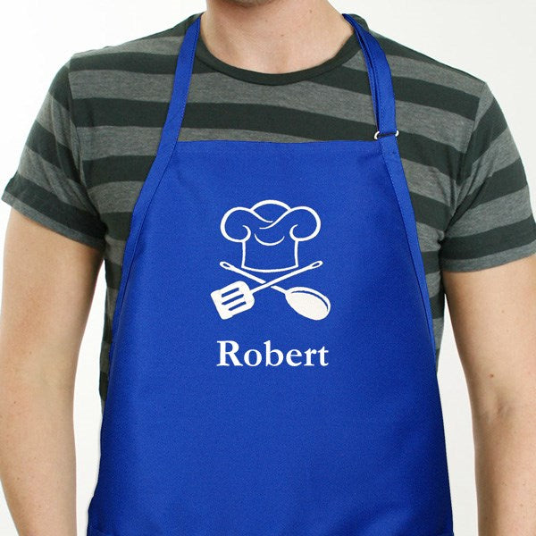 Personalized Chef Apron - Custom Cooking Apron With Pockets & Adjustable Neck Strap