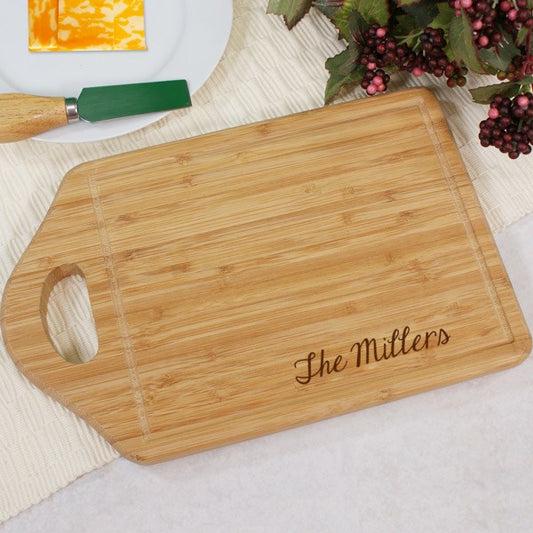 Engraved Custom Cutting Board – Personalized Bamboo Kitchen Carving Board