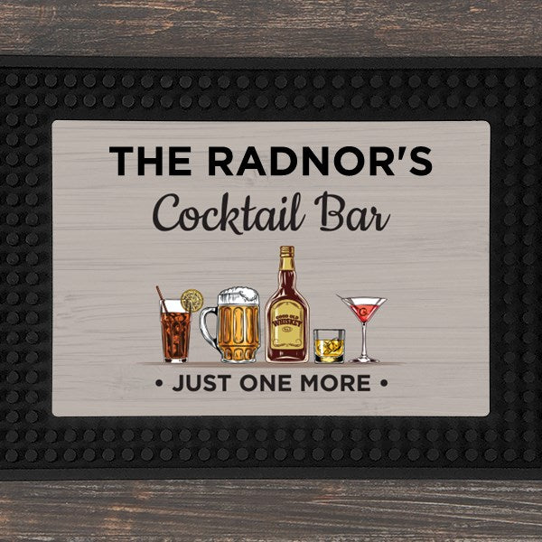 Personalized Cocktail Bar Mat – Custom Bar Runner