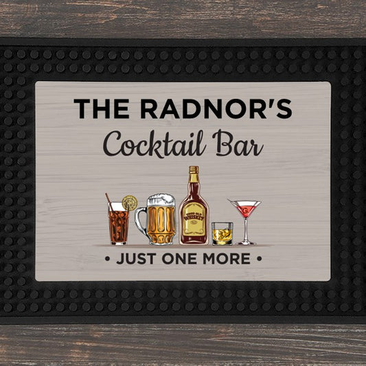 Personalized Cocktail Bar Mat – Custom Bar Runner