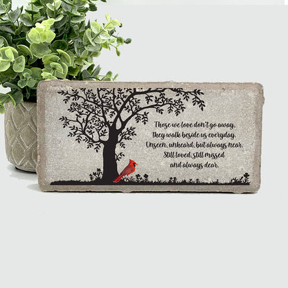 Cardinal Memorial Stone - Personalized Custom Sympathy Gift | Outdoor & Indoor Marble Plaque