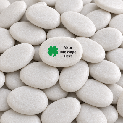 Custom Shamrock Stone - Personalized Gift Idea | Lucky Charm Rock