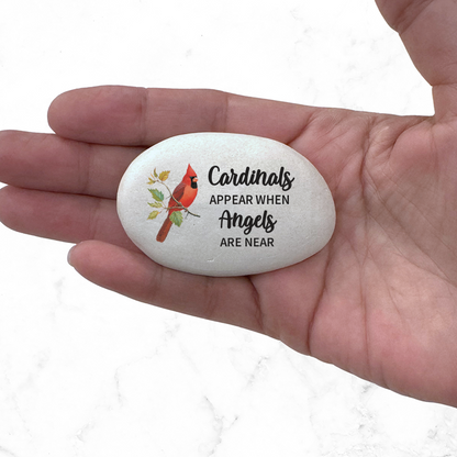 Cardinal Memorial Stone – Personalized Sympathy Gift | Keepsake Remembrance Rock