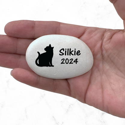 Cat Memorial Stone - Personalized Pet Memorial Gift | Custom Sympathy Keepsake