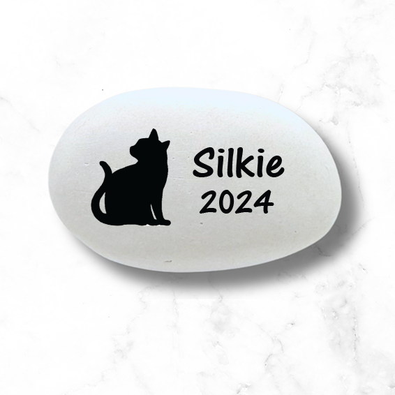 Cat Memorial Stone - Personalized Pet Memorial Gift | Custom Sympathy Keepsake