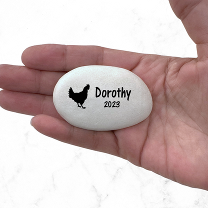 Chicken Memorial Stone – Personalized Pet Memorial Stone | Handcrafted Keepsake