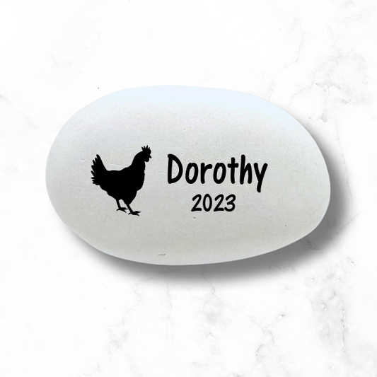 Chicken Memorial Stone – Personalized Pet Memorial Stone | Handcrafted Keepsake