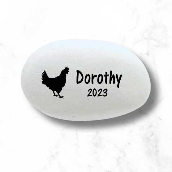 Chicken Memorial Stone – Personalized Pet Memorial Stone | Handcrafted Keepsake