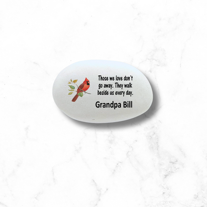 Cardinal Memorial Stone – Personalized Sympathy Gift Keepsake