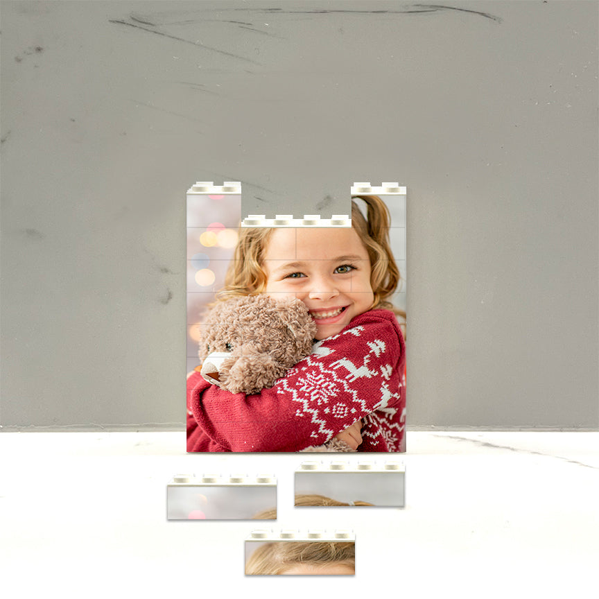 Photo Block Puzzle - Small Vertical Puzzle | Personalized Photo Keepsake Blocks