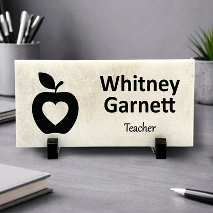 Teacher Marble Desk Name Plate