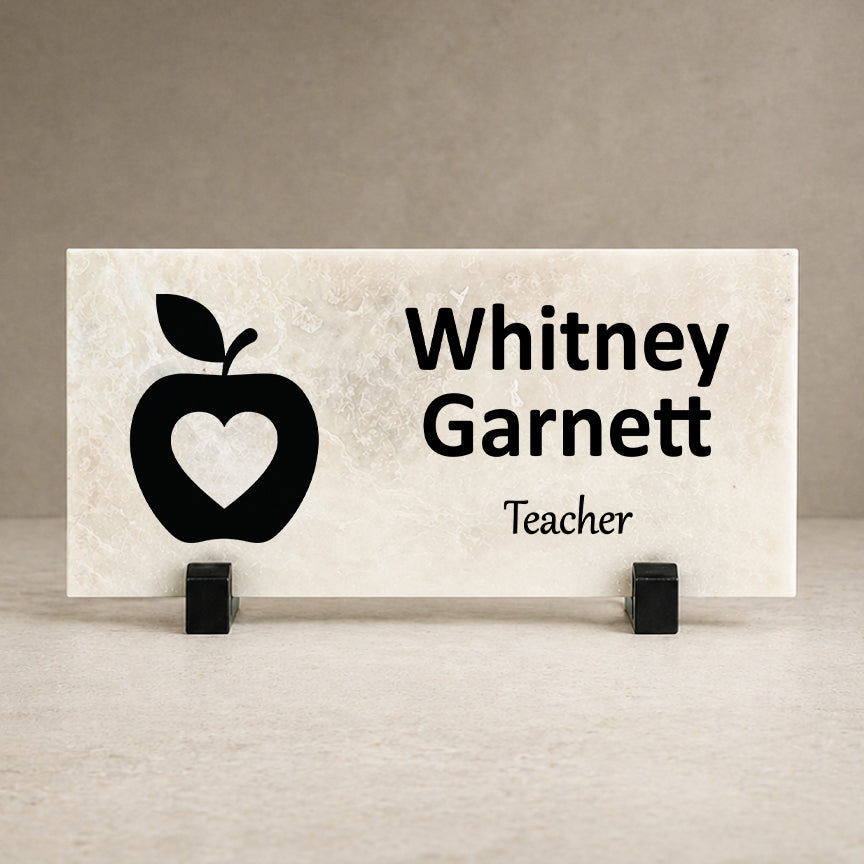 Teacher Marble Desk Name Plate