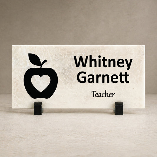 Teacher Marble Desk Name Plate