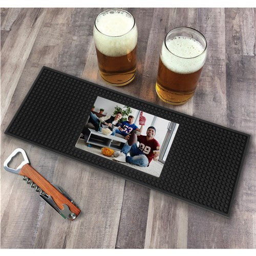 Personalized Photo Bar Mat – Custom Photo Drink Bar Mat