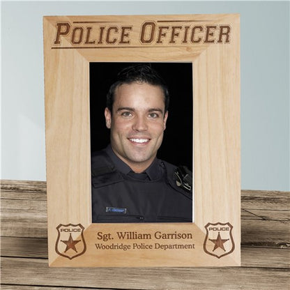 Police Officer Picture Frame – Engraved Law Enforcement Frame