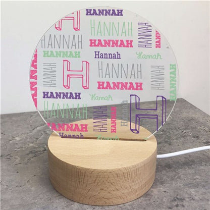 Personalized Kid's Name LED Sign – Custom Bedroom Light Up Night Light