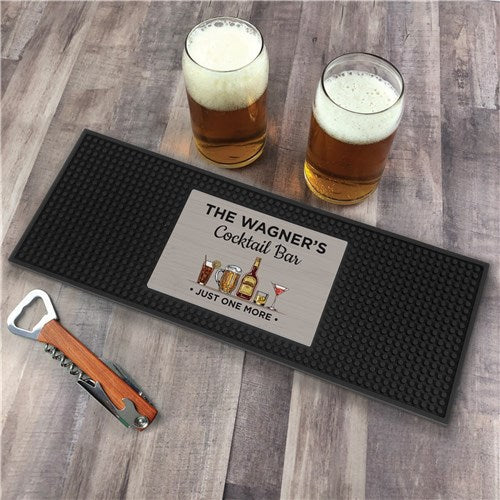 Personalized Cocktail Bar Mat – Custom Bar Runner