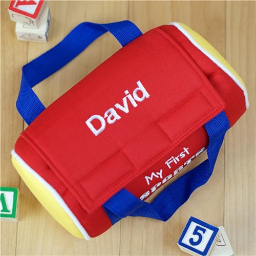 Personalized My First Sports Bag – Plush Baby Sports Toy Gift Set