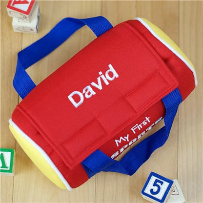Personalized My First Sports Bag – Plush Baby Sports Toy Gift Set