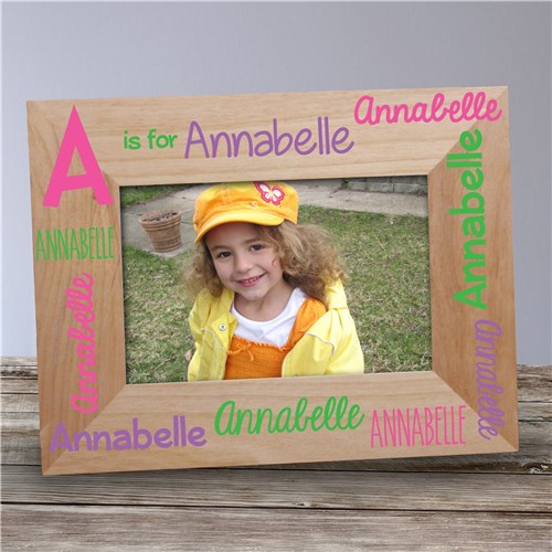 Personalized Name Frame - Custom Alphabet Picture Frame for Kids' Nursery Decor