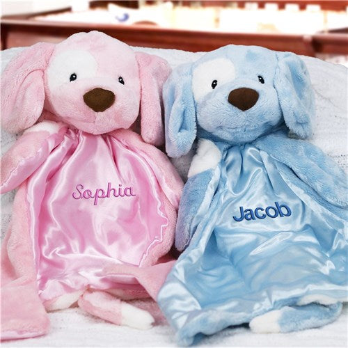 Personalized Baby Blanket – GUND Plush Baby Lovey With Satin-Lined Security Blanket