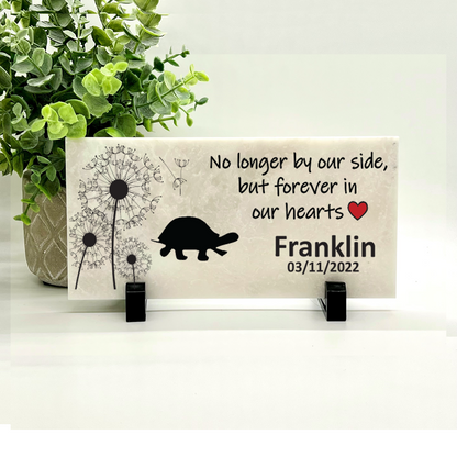 Turtle Memorial Stone – Personalized Pet Memorial Stone With Tribute