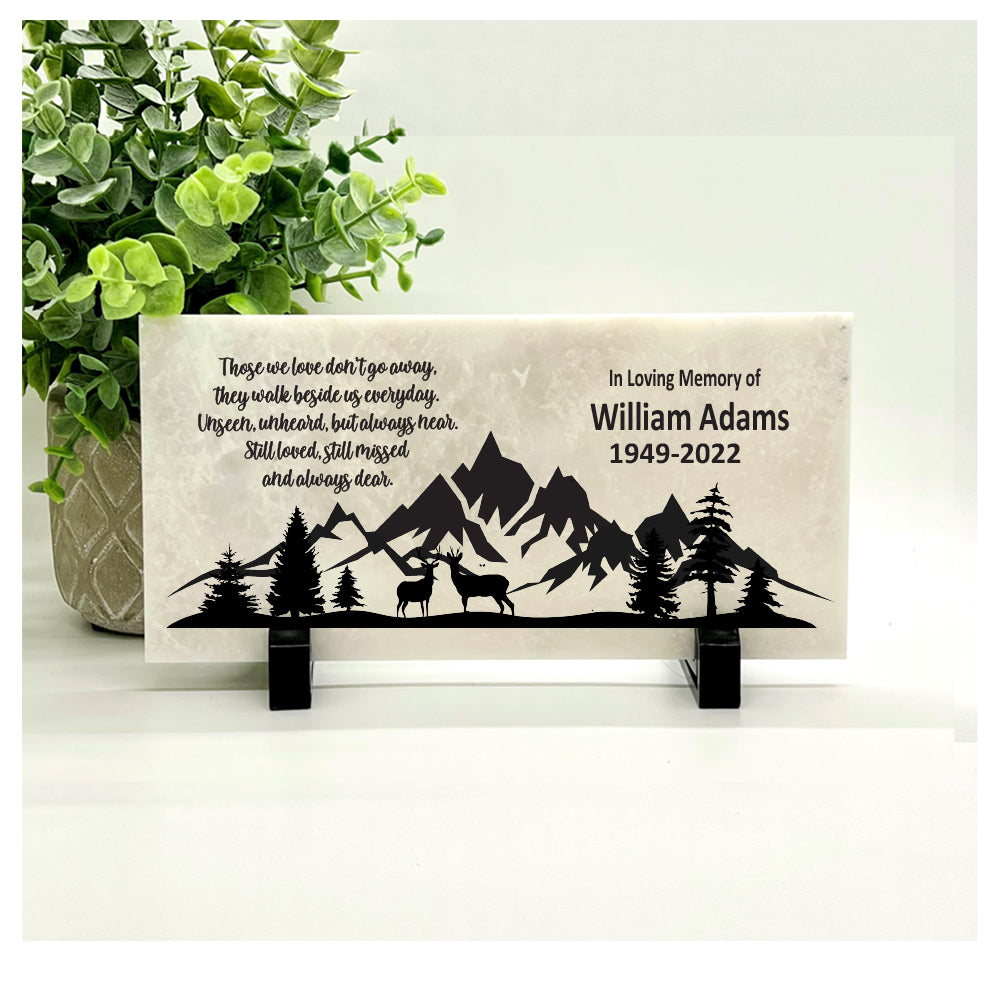 Hunter Memorial Stone – Personalized  Remembrance Stone