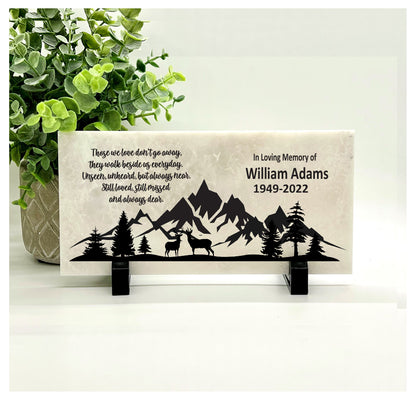 Hunter Memorial Stone – Personalized  Remembrance Stone