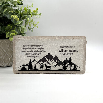 Hunter Memorial Stone – Personalized  Remembrance Stone