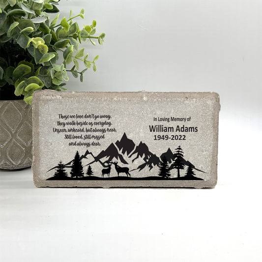 Hunter Memorial Stone – Personalized  Remembrance Stone
