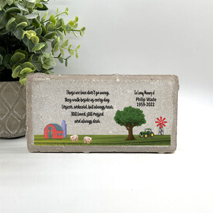 Memorial Stone | Custom Farm Memorial - Sympathy & Bereavement Gift