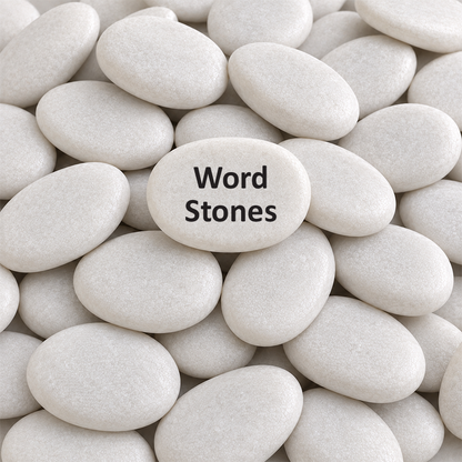 Custom Word Stone - Personalized Inspirational Keepsake Gift | Marble Stone