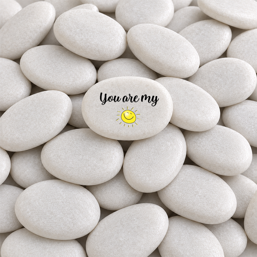 Gift Stone - Custom Printed Sunshine Quote Stone