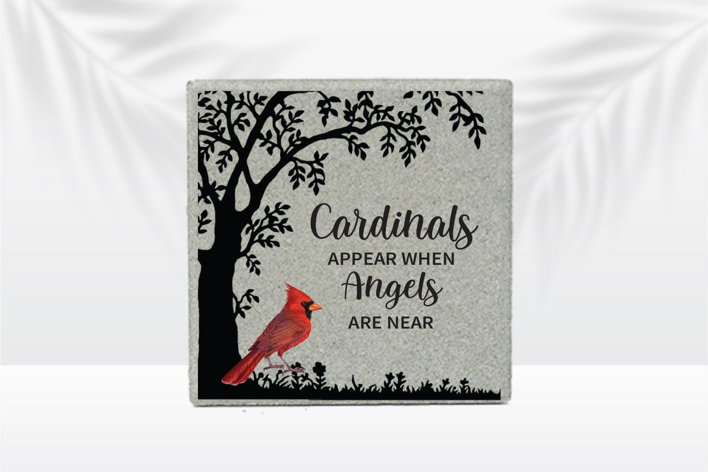 Cardinal Memorial Stone - Personalized Memorial Garden Stone | Custom Sympathy Gift