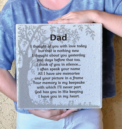 Personalized Memorial Stone - Custom Garden Memorial Stone |  Outdoor Plaque